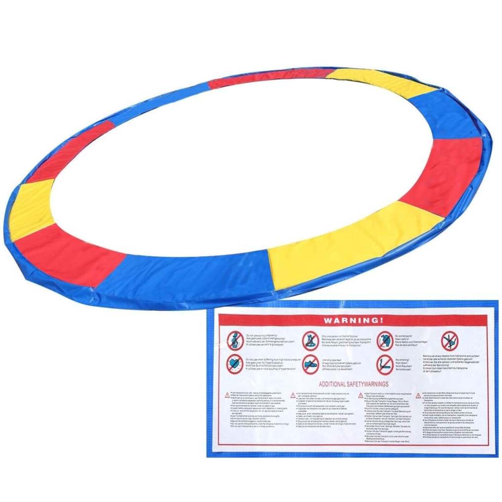 12 Ft Colorful Round Trampoline Pad Safety Spring Pad Replacement Cover