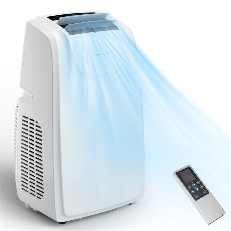 12000 BTU 3-in-1 Portable Air Conditioner with Cooling Fan Dehumidifier Function & Remote Control