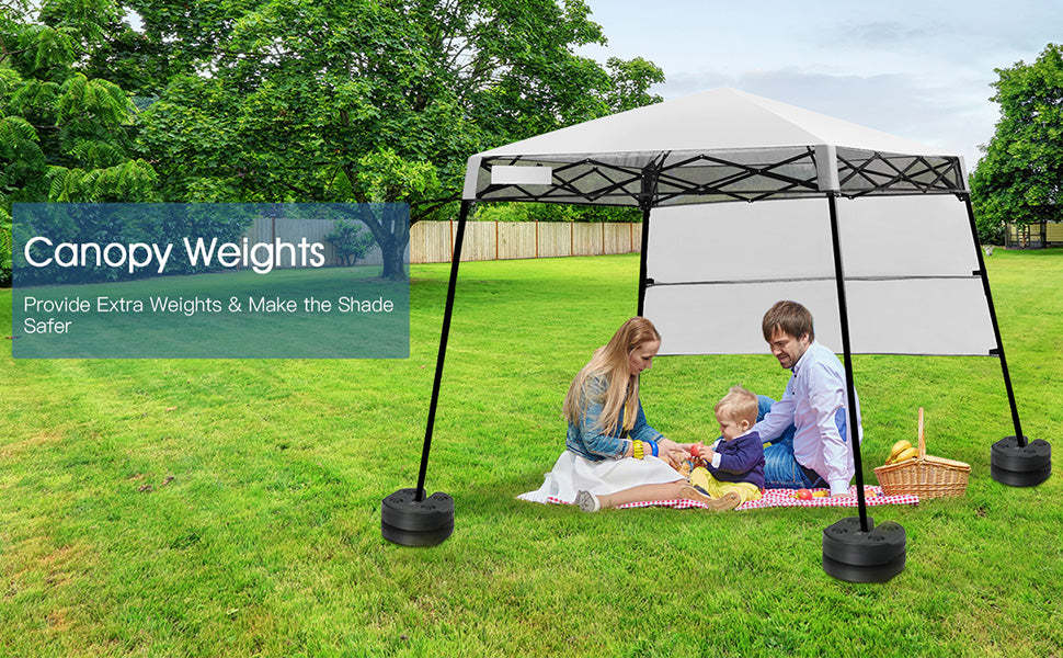 8Pcs 20Lbs Canopy Weights Water Filled Weight Plates for Shade Umbrella