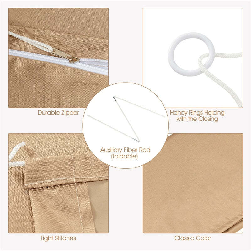 11FT Waterproof Outdoor Parasol Cover Umbrella Cover for Round Offset Cantilever Umbrella