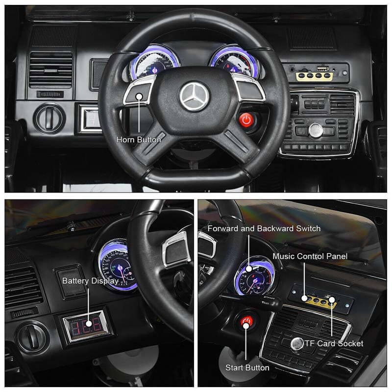 12V Kid's Mercedes Benz G65 Licensed 4-Wheel Electric Ride On Car