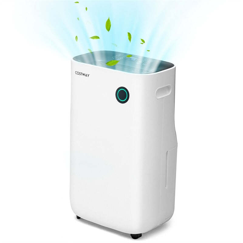 73-Pint Portable Dehumidifier for Home Basements, 4500 Sq.Ft Quiet Dehumidifier with 5 Modes & Auto Manual Drainage