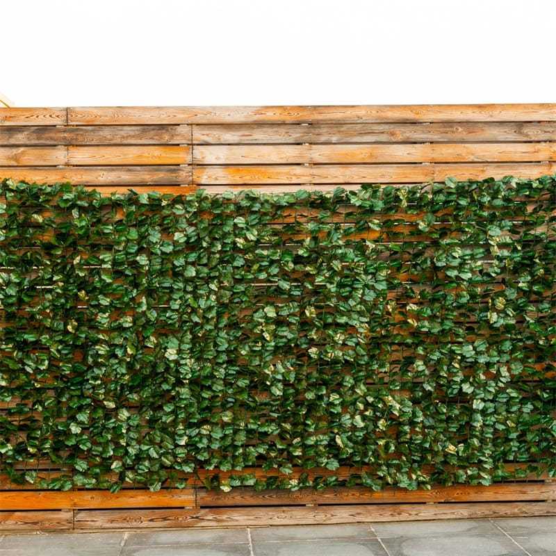 Faux Ivy Privacy Fence Screen, Artificial Decorative Hedge Panel, Vine Leaf Greenery Fence Cover for Garden, Patio & Porch Decor