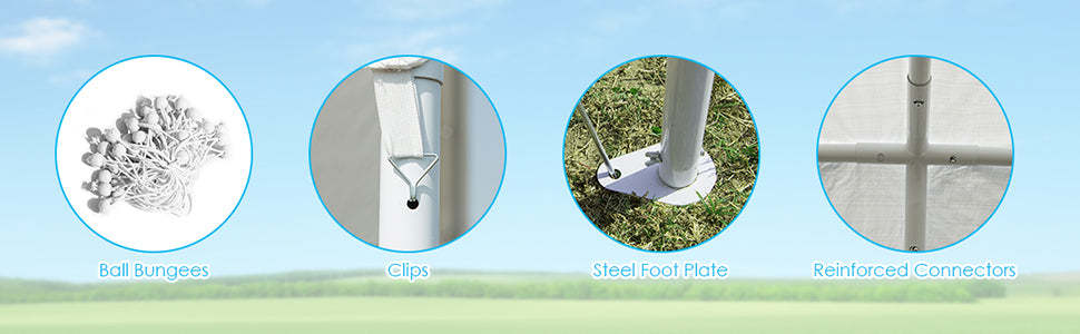 10 x 20 Feet Heavy Duty Portable Carport Outdoor Car Canopy Garage Shelter