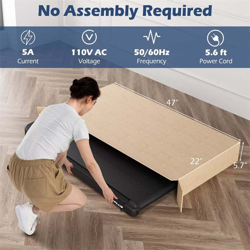 3-in-1 Walking Pad Under Desk Treadmill 2.5HP with Remote, LED Display & 3 Countdown Modes, Portable Compact Jogging Machine for Home/Office