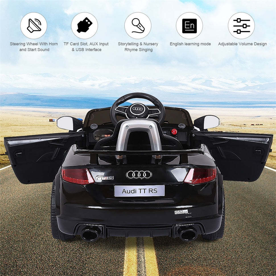 12V Kids Electric Ride On Car Licensed Audi TT RS with Parental Remote Control