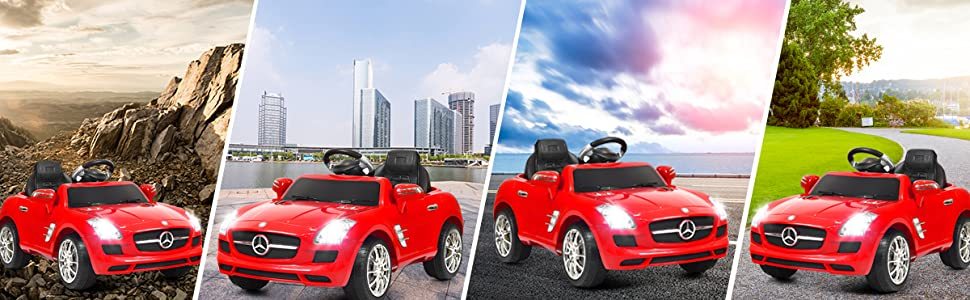 Licensed Mercedes Benz SLS 6V Electric Kids Ride On Car with Remote Control MP3