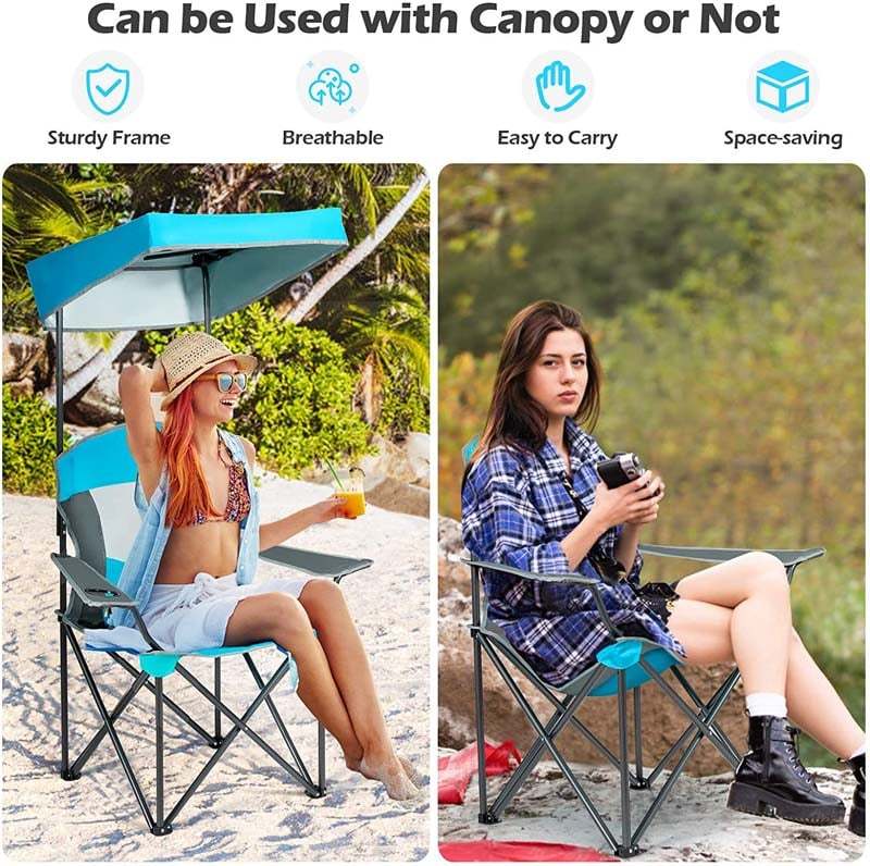 Bestoutdor camp chair folding canopy chair