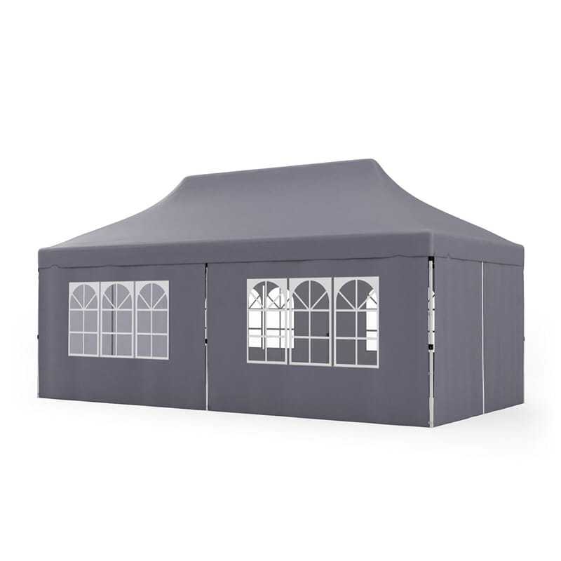 10x20FT Pop Up Canopy with 6 Removable Sidewalls & Carry Bag, UPF50+ Instant Setup Outdoor Canopy Tent for Weddings, Parties, Backyard & Beach