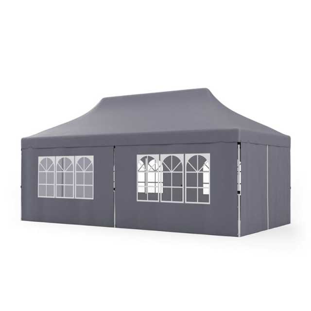10x20FT Pop Up Canopy with 6 Removable Sidewalls & Carry Bag, UPF50+ Instant Setup Outdoor Canopy Tent for Weddings, Parties, Backyard & Beach