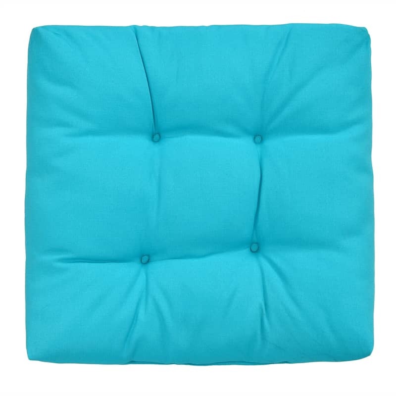 Set of 2 Waterproof Tufted Patio Chair Cushions with High Elasticity, 21" x 21" Deep Seat Square Pillows for Indoor & Outdoor Furniture