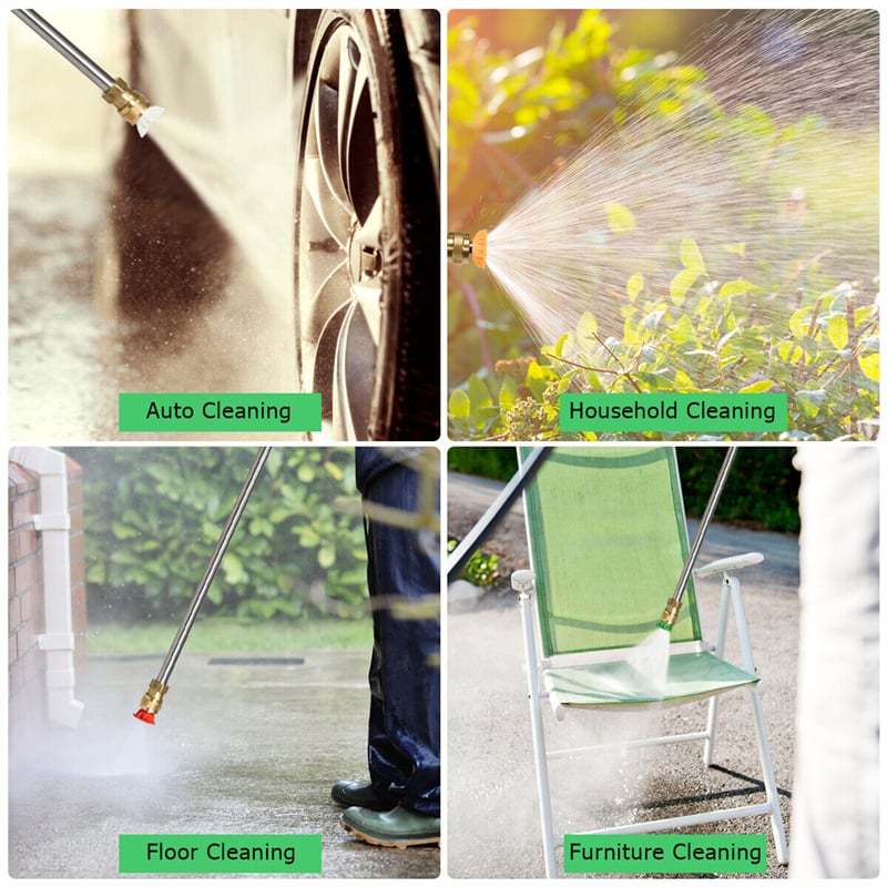 3500PSI Electric Pressure Washer 2.6GPM 1800W Portable High Power Washer Machine with Foam Cannon & 4 Nozzles for Car Fence Patio Garden Cleaning