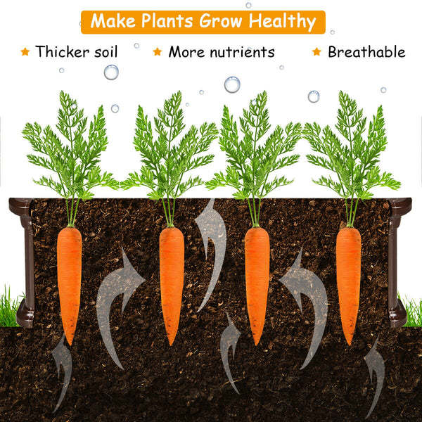 48" L x 24" W Raised Garden Bed Outdoor Rectangle Plant Box