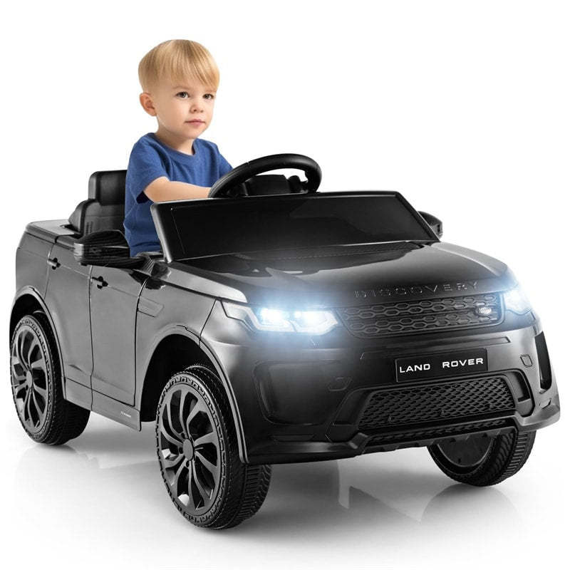 12V Kids Ride On Car, Licensed Land Rover Electric Vehicle with Remote Control, LED Lights, Lockable Doors, Speed Switch Sound & Music