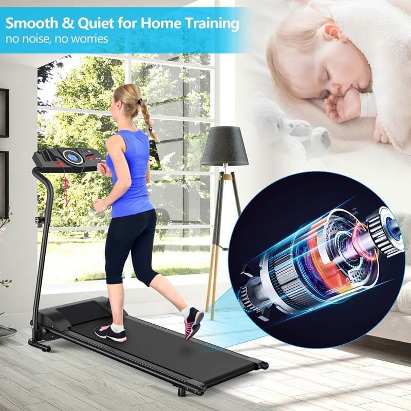 1 HP Electric Mobile Power Foldable Treadmill with Operation Display