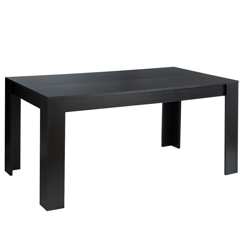 63" Rectangular Dining Table for 4-6 People, Farmhouse Wood Kitchen Table with Heavy Duty Legs, 330LBS Capacity for Living Room, Home Office