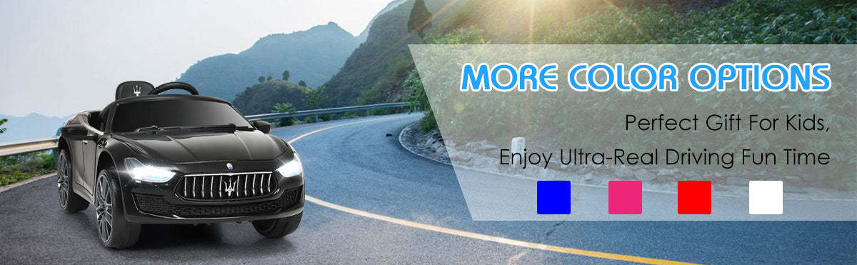 Maserati Gbili Licensed 12V Battery Powered Kids Ride On Car with Remote Control