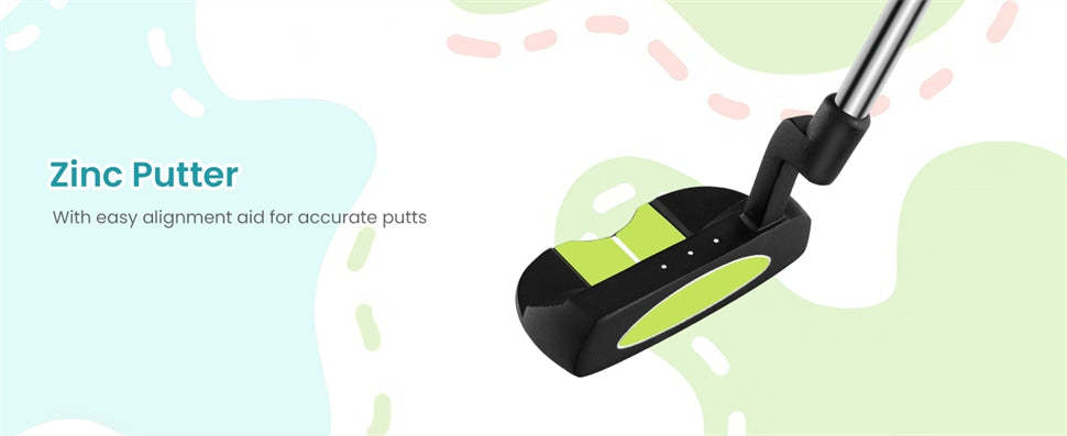 7 Pieces Junior Golf Club Set for Kids Ages 11-13 Right Hand, Children Golf Complete Set with #1 Driver, Head Cover & Stand Bag with Rain Hood