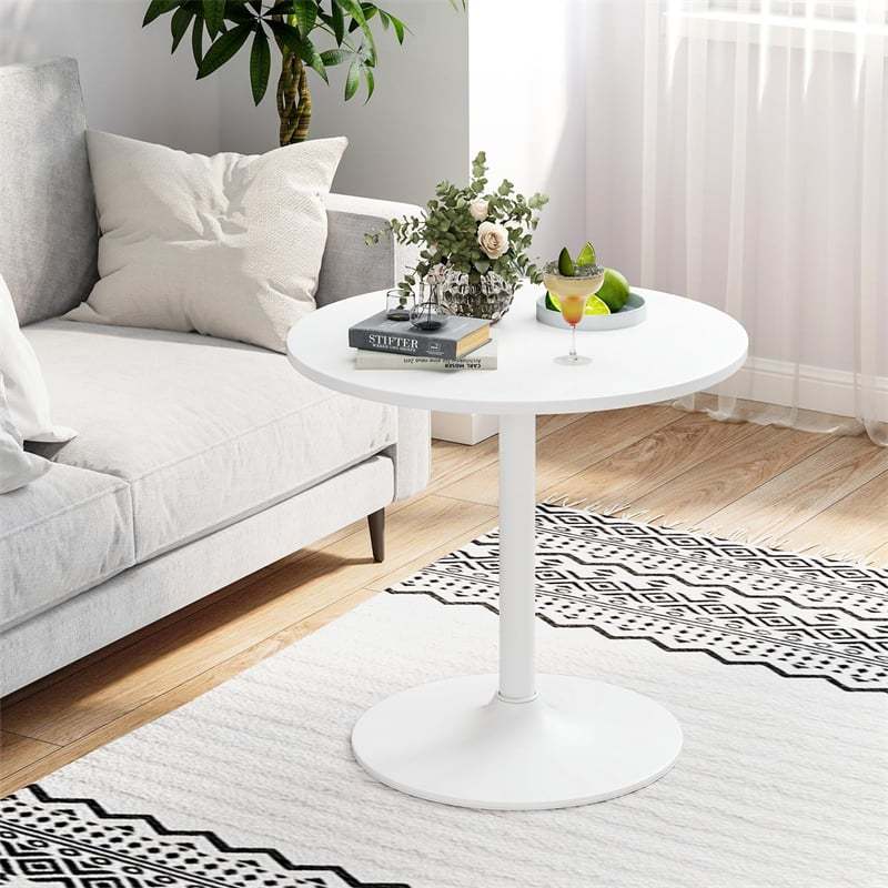 2PCS 2-in-1 Bar Table with Detachable Pole, Metal Base, Convertible 40"/22" Height, Cocktail Table, Round Pub Table for Living Room, Restaurant