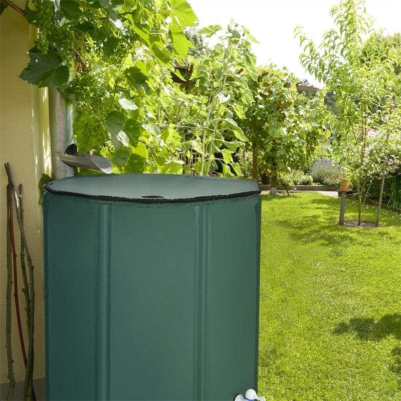 100 Gallon Collapsible Rain Barrel Portable Water Collector Tank Water Storage