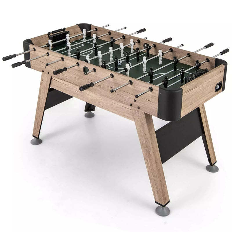 54" Foosball Table for Adults, Competition Full-Size Arcade Soccer Game Table with 2 Balls, 26 Players & Adjustable Leg Levelers