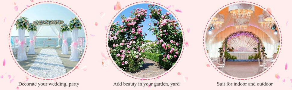 Metal Garden Arbor Garden Arch Trellis Archway Functions - Bestoutdor