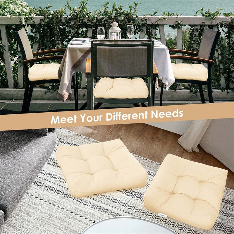 21" x 21" Patio Chair Seat Cushion for Indoor and Outdoor