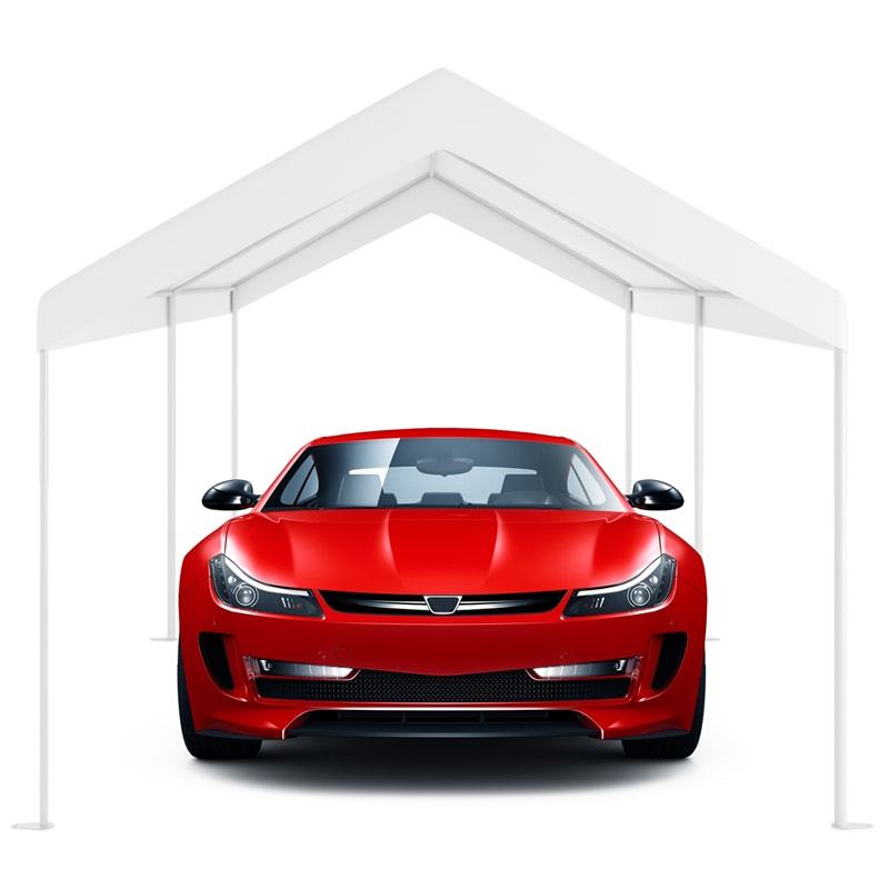 10' x 20' Heavy Duty Carport Steel Frame Car Canopy Portable Garage Shelter Waterproof Sun Proof Outdoor Camping Event Party Canopy Tent