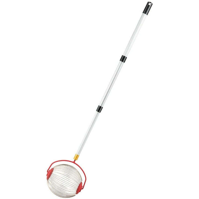 Medium Rolling Nut Gatherer, Stainless Steel Fruit & Ball Picker for Nuts, Balls & Objects 1" to 3" in Size, Garden Weasel Collector