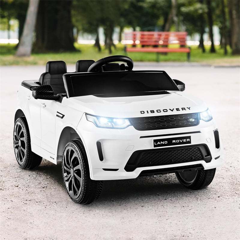 12V Kids Ride On Car, Licensed Land Rover Electric Vehicle with Remote Control, LED Lights, Lockable Doors, Speed Switch Sound & Music