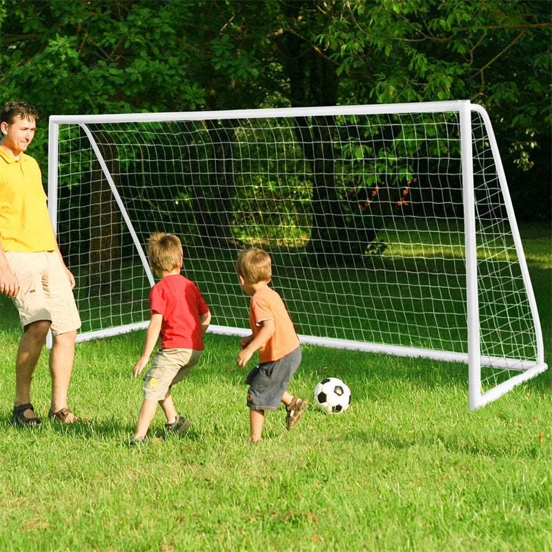 Backyard Soccer Goal, 12' x 6' All-Weather Soccer Net with Strong UPVC Frame, Quick Set-up Portable Soccer Goal for Kids Soccer Practice & Training