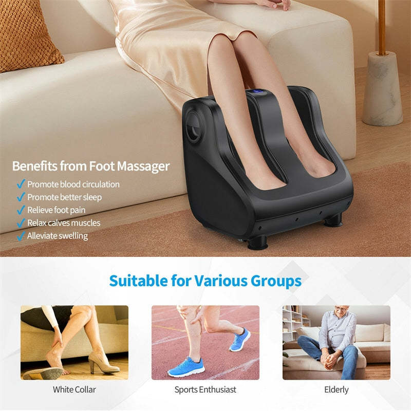 Shiatsu Foot and Calf Massager Vibration Foot Massager with Heat, Knea