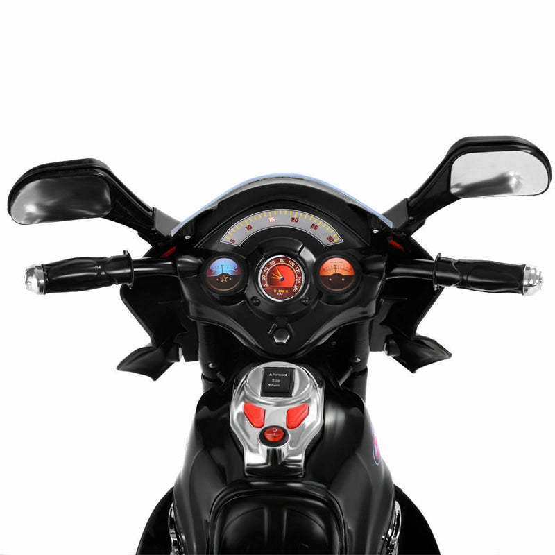 6V Kids Ride-On Motorcycle, Battery Powered 3-Wheel Motorcycle with LED Headlights, Music, Storage Trunk, Electric Motorcycle Toy for Boys/Girls he1