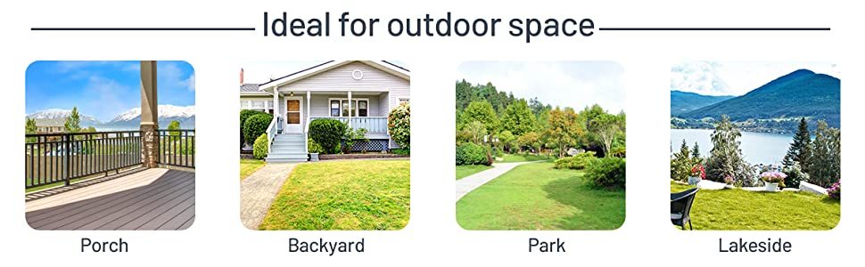 Heavy-Duty Outdoor Patio Garden Bench Loveseat with Decorative Backrest & Armrest