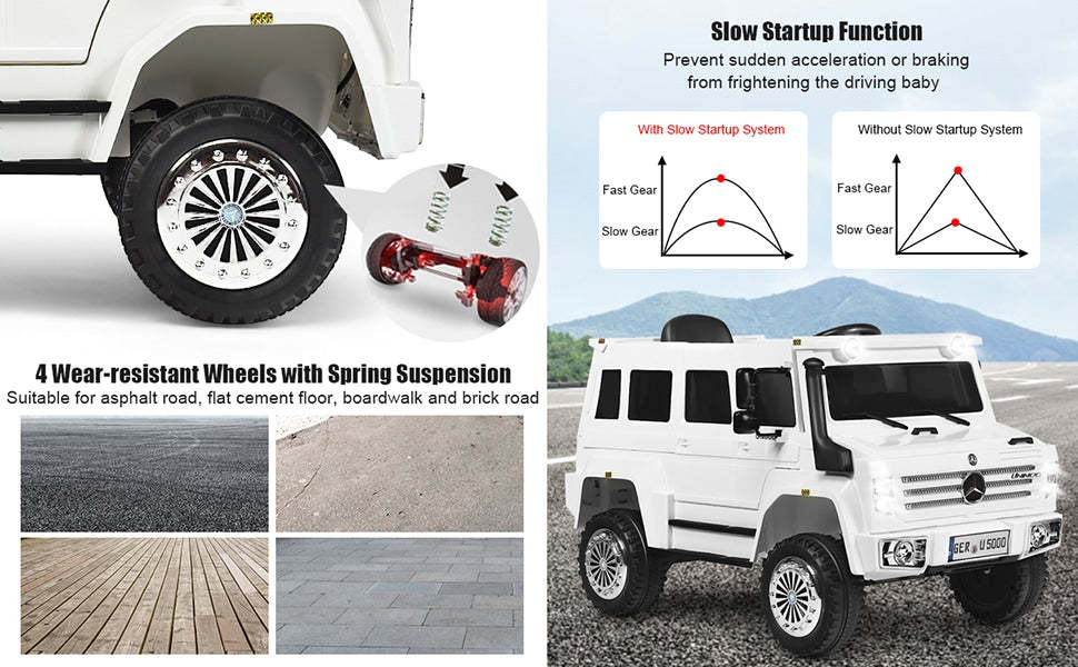 12V Mercedes-Benz Unimog Kids Electric Ride On Off-Road Vehicle with Remote Control