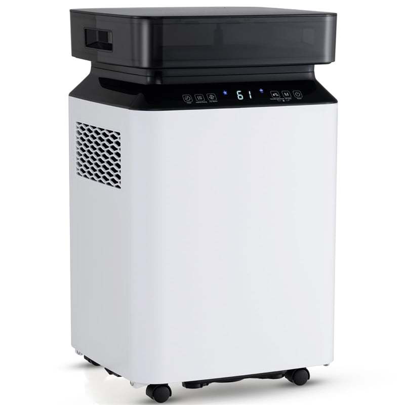 70 Pint Dehumidifier with Pump, Drain Hose & 24H Timer, 4500 Sq.Ft Dehumidifier On Wheels for Basement, Home, 2.2 Gallon Water Tank, Energy Efficient