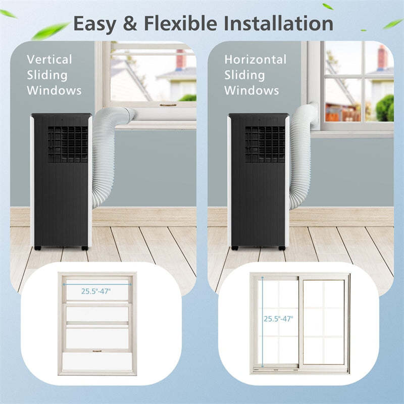 10000 BTU Portable Air Conditioner 3-in-1 AC Cooling Unit with Dehumidifier, Remote Control & Window Kit