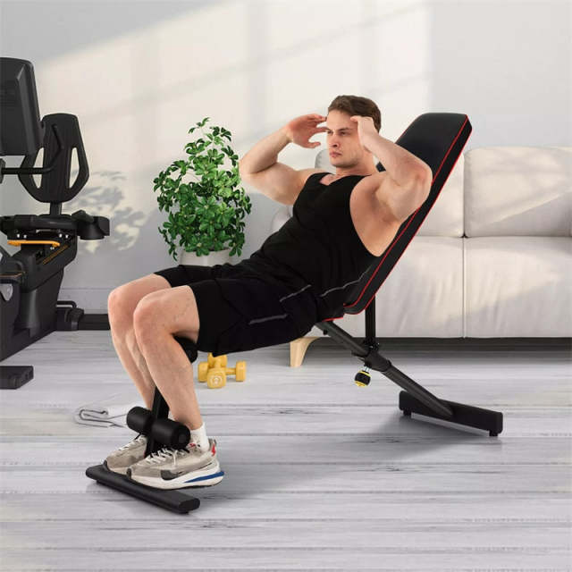 Adjustable Weight Bench, Heavy Duty Bench Press for Full Body Strength Training, Multipurpose Incline/Decline/Flat Workout Bench for Home Gym