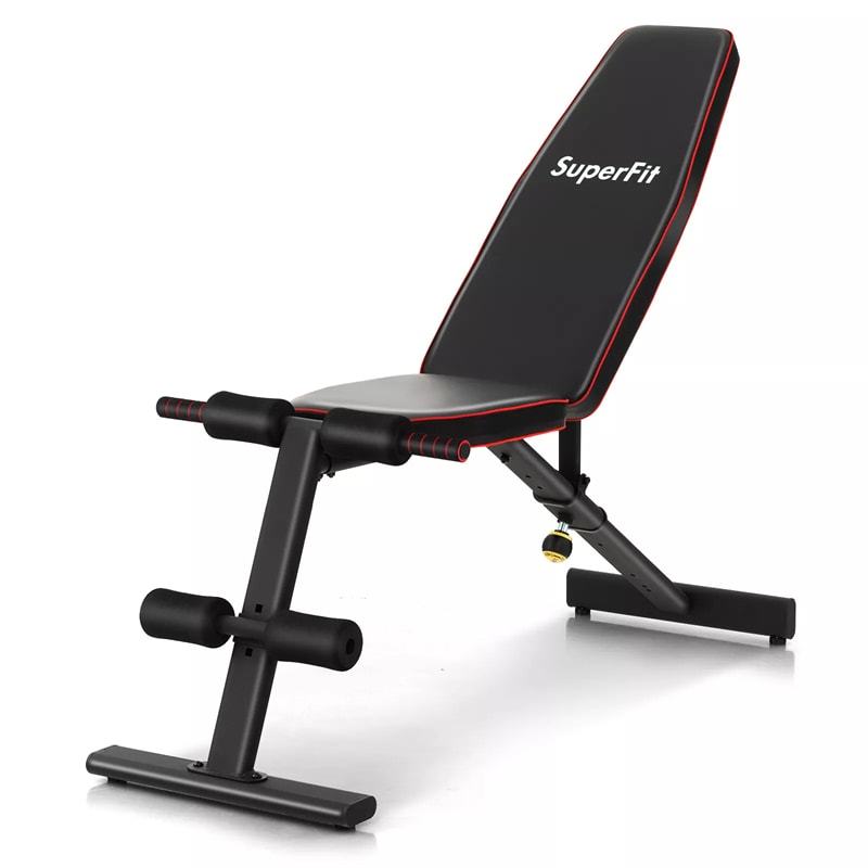 Adjustable Weight Bench, Heavy Duty Bench Press for Full Body Strength Training, Multipurpose Incline/Decline/Flat Workout Bench for Home Gym
