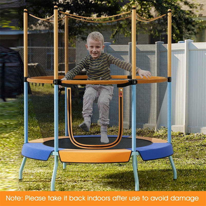 48” Kids Trampoline ASTM Approved Toddler Trampoline with All-round Enclosure Net & Large U-Shaped Access for Outdoor Indoor