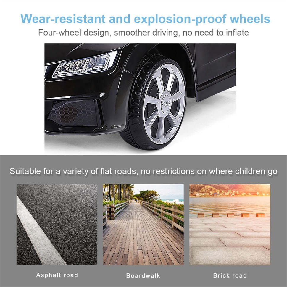 12V Kids Electric Ride On Car Licensed Audi TT RS with Parental Remote Control