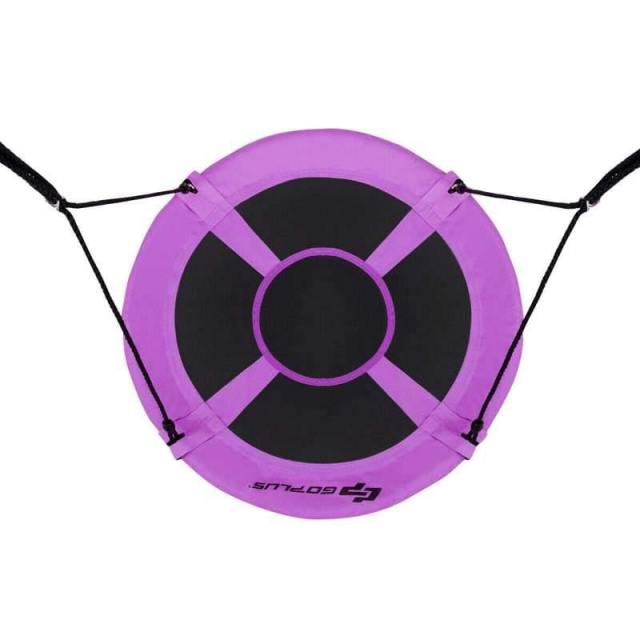 40 Inch Flying Saucer Tree Swing Set Outdoor Round Swing with Adjutable Hanging Ropes for Kids Adults Park Backyard