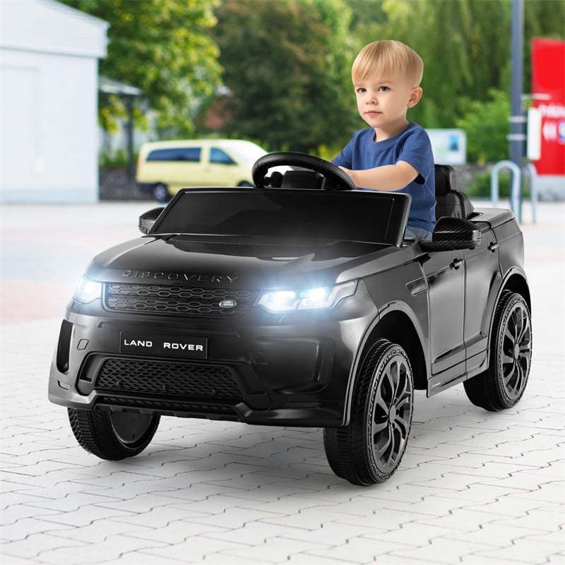 12V Kids Ride On Car, Licensed Land Rover Electric Vehicle with Remote Control, LED Lights, Lockable Doors, Speed Switch Sound & Music