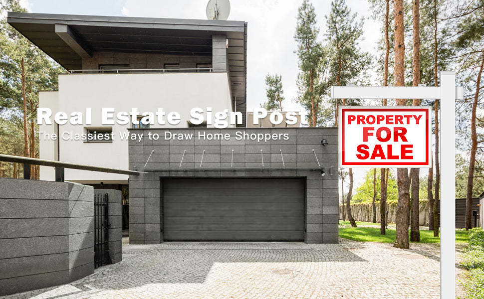 6 Ft Vinyl UPVC Real Estate Yard Sign Post