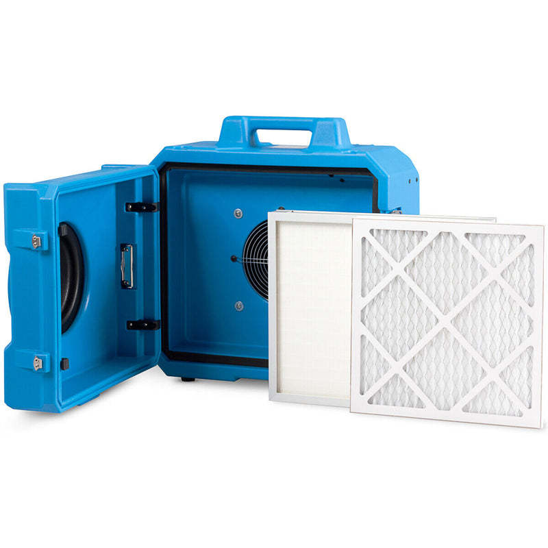 Industrial Commercial HEPA Air Scrubber with Odor Eliminator, ETL Certified 150-500CFM Heavy Duty Air Purifier Negative Air Machine for 500-2000sq.ft