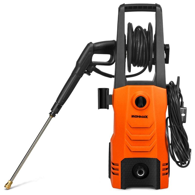 3500PSI Electric Pressure Washer, 2.6GPM 1800W Portable High Power Washer Machine with Foam Cannon & 4 Nozzles for Car Fence Cleaning