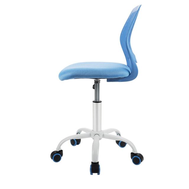 Kids Desk Chair, Height Adjustable Children Office Study Computer Chair with Lumbar Support, Mid Back Swivel Armless Mesh Task Student Chair