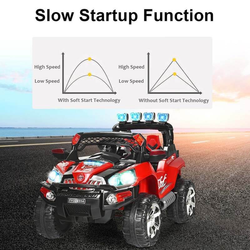 12V Kids Ride On SUV Car Electric Riding Vehicle with Remote Control LED Lights