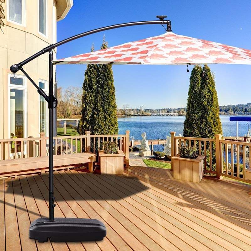 15 ft market patio umbrella 15Ft Double-Sided Patio Umbrella, Market Twin Umbrella W/ 12-Rib Sturdy Metal Frame, Blue
