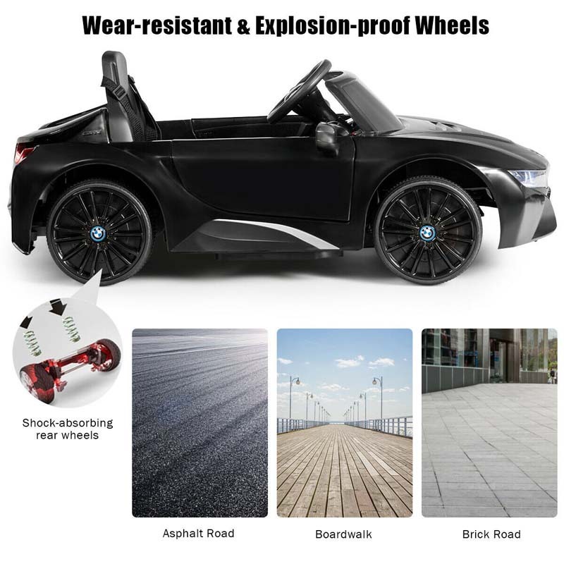 12V Kids BMW i8 Coupe Licensed Electric Ride On Car with 2.4G Remote Control